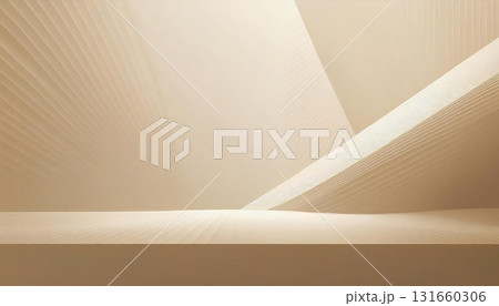 背景 ベージュ 幾何学 装飾 抽象的 背景 ベージュ 幾何学 装飾 抽象的 131660306