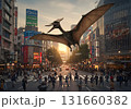 迫力満点！リアルな草食恐竜アルゼンチノサウルスの生態シーン 131660382