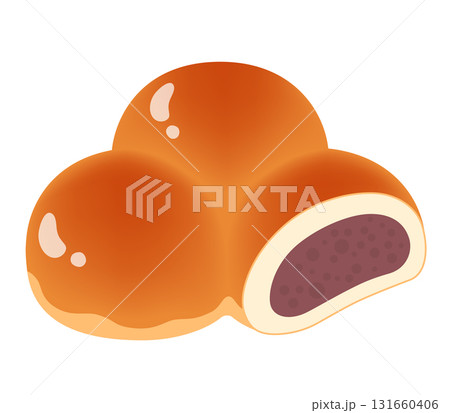 三色パンのアイコン 131660406