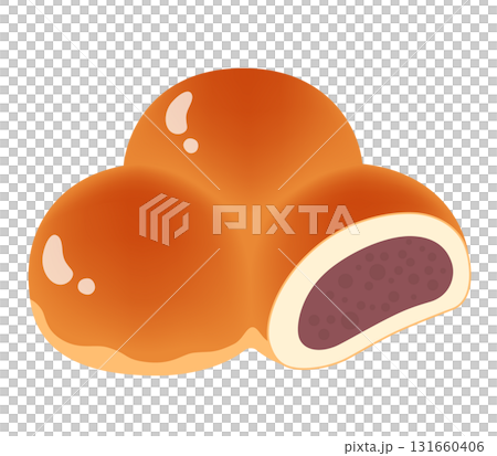 三色パンのアイコン 131660406