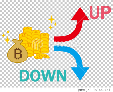 ビットコインのアイコン　仮想通貨 131660721