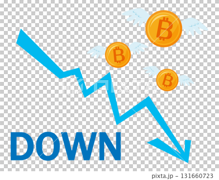ビットコインのアイコン　仮想通貨 131660723