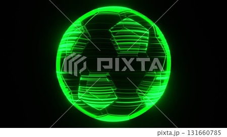Holographic Soccer Ball Holographic Soccer Ball 131660785