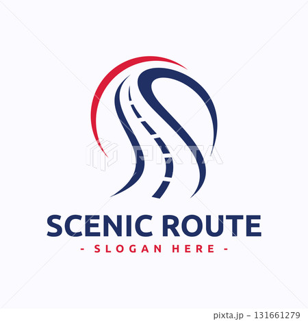 The Atlantic Road Logo Vector. Abstract Norway Scenic Route Design for Travel and Transportation. Creative letter s vector symbol. 131661279