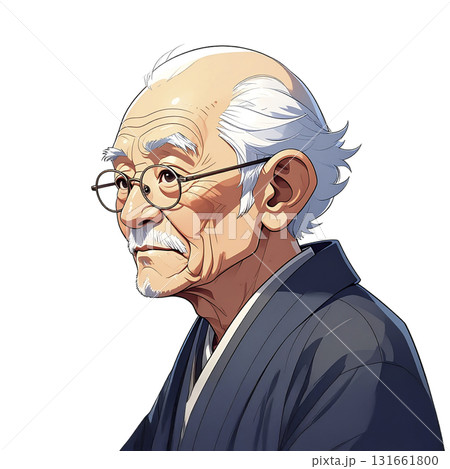 お年寄りの男性　AI生成画像  131661800