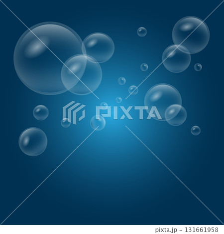 Water Bubbles splashes, soap foam frame 131661958