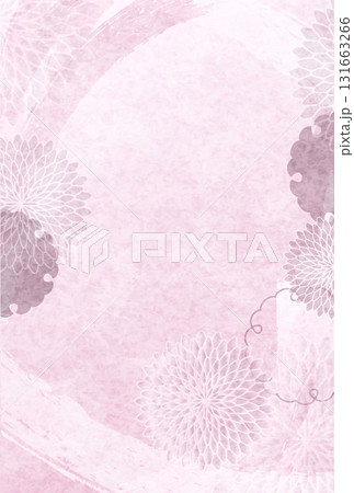 菊 和柄 年賀状 背景 菊 和柄 年賀状 背景 131663266