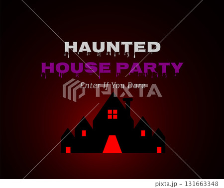 haunted house party halloween spooky night theme 131663348