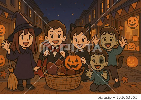 グループ写真風集合シーン グループ写真風集合シーン 131663563