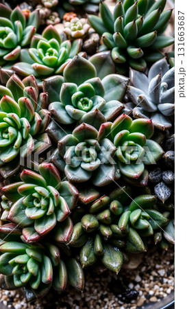 Echeveria is the most popular succulent 131663687