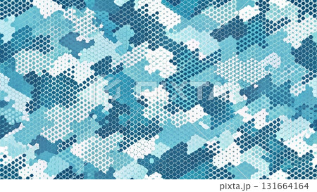 abstract camouflage pattern made of geometric background 131664164