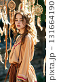 Portrait of a beautiful woman in boho style 131664190