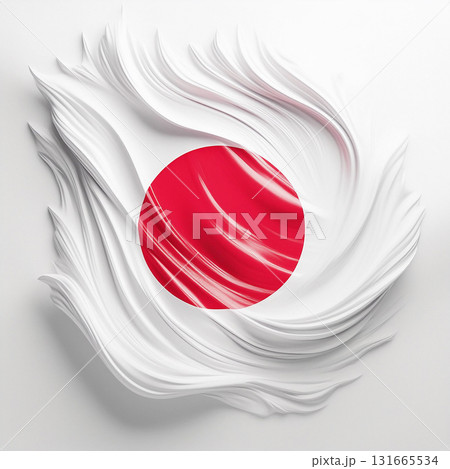 日本国旗,日の丸,Generative AI AI画像 131665534