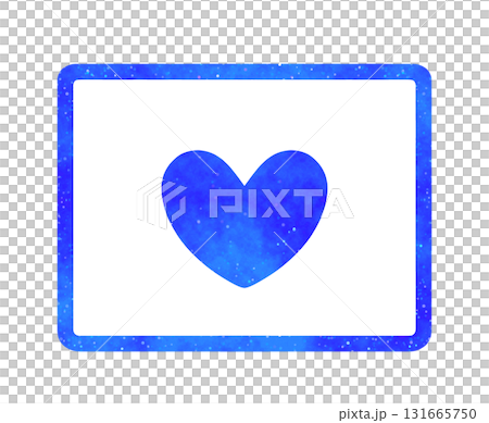 Blue starry sky | Heart mark video icon 131665750