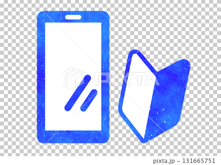 Blue starry sky | Smartphone and beginner mark Blue starry sky | Smartphone and beginner mark 131665751