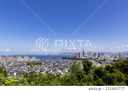福岡市愛宕神社から見た福岡の並み 131665777