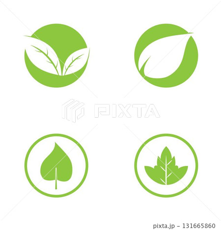 Logos of green Tree leaf ecology nature element vector 131665860