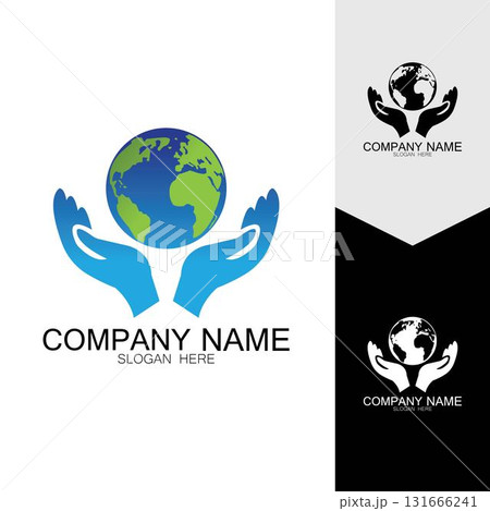 3D digital globe logo design. icon vector illustration. This logo is suitable for global company world technologies and media and publicity agencies 3D digital globe logo design. icon vector illustration. This logo is suitable for global company world technologies and media and publicity agencies 131666241