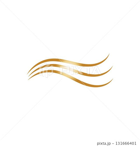 hair wave logo vector illustration design 131666401