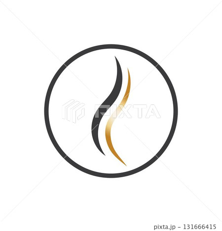 hair wave logo vector illustration design 131666415