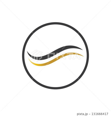 hair wave logo vector illustration design 131666417