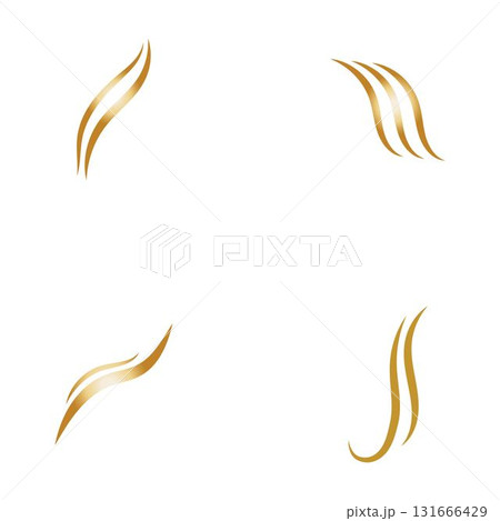 hair wave logo vector illustration design hair wave logo vector illustration design 131666429