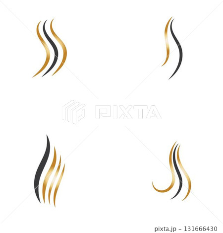 hair wave logo vector illustration design 131666430