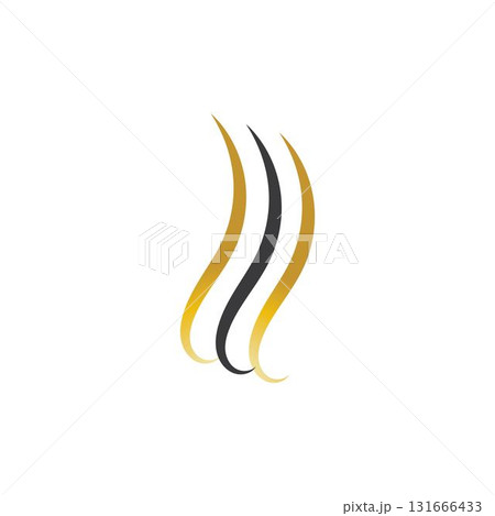 hair wave logo vector illustration design hair wave logo vector illustration design 131666433