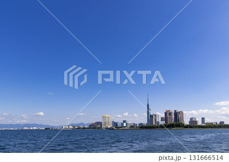 福岡愛宕浜から見たももち浜 131666514