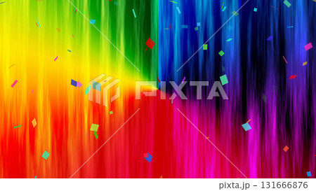 カラフルな紙吹雪のフレーム 131666876