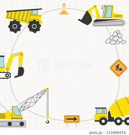 CONSTRUCTION SITE blank frame decorative element illustration building kiddy theme poster card announcement background CONSTRUCTION SITE blank frame decorative element illustration building kiddy theme poster card announcement background 131666918