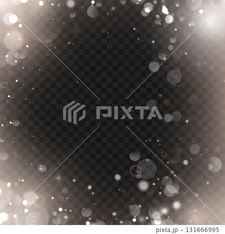 Elegant sparkling white and silver bokeh lights frame overlay. Vector Elegant sparkling white and silver bokeh lights frame overlay. Vector 131666995