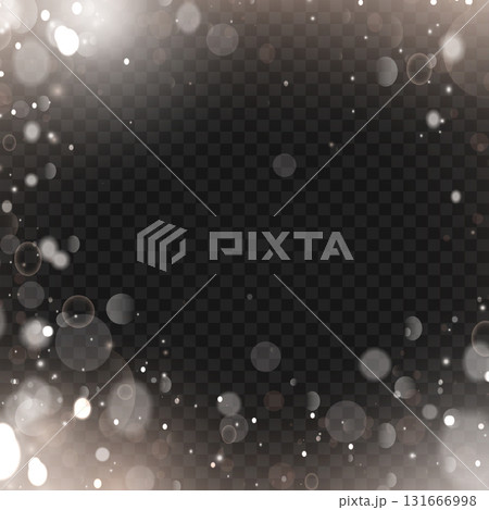 Elegant sparkling white and silver bokeh lights frame overlay. Vector Elegant sparkling white and silver bokeh lights frame overlay. Vector 131666998