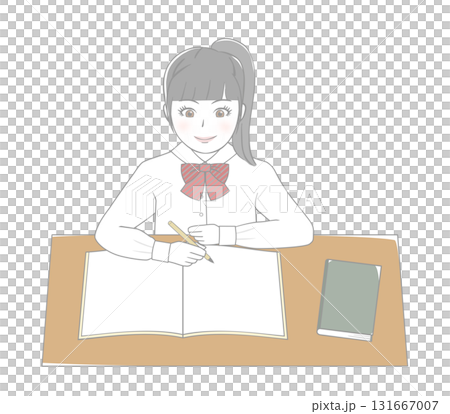 Girls studying 131667007