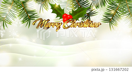 雪　クリスマス　冬　光　背景 131667202
