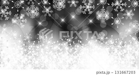 雪　クリスマス　冬　光　背景 131667203