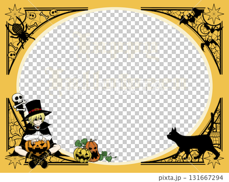 萬聖節插圖模板 131667294