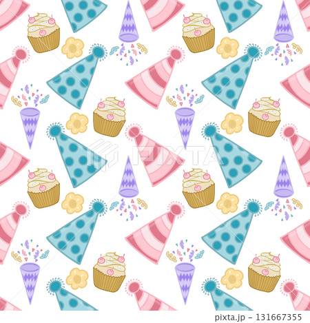 Seamless pattern flat Party collection set....のイラスト素材 [131667355] - PIXTA