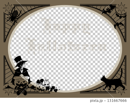 Halloween template illustration Halloween template illustration 131667666