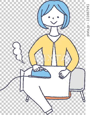 Woman ironing Woman ironing 131667941