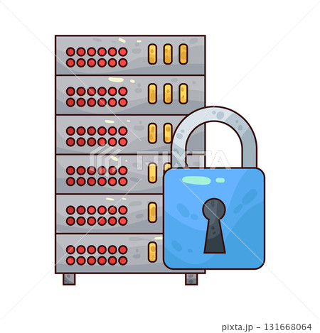illustration of Secure Database illustration of Secure Database 131668064