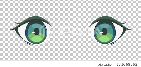 Anime-style eye illustration (green) 131668362