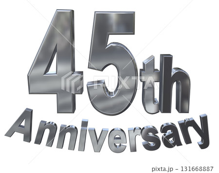 3DCG文字「45th Anniversary/45周年マークキラキラ」 3DCG文字「45th Anniversary/45周年マークキラキラ」 131668887