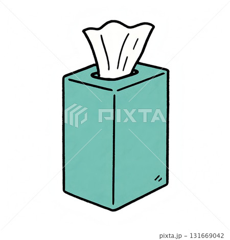 縦長タイプのティッシュボックスのシンプルなアイコン 131669042