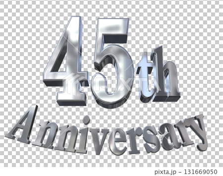 3DCG text "45th Anniversary/45th Anniversary Mark Sparkle" 3DCG text "45th Anniversary/45th Anniversary Mark Sparkle" 131669050