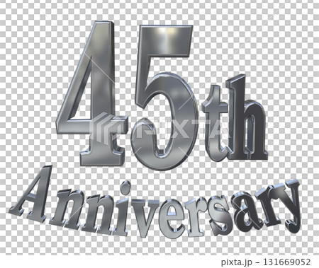 3DCG text "45th Anniversary/45th Anniversary Mark Sparkle" 3DCG text "45th Anniversary/45th Anniversary Mark Sparkle" 131669052