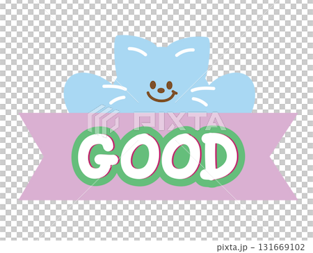 Cute GOOD icon with cat for greeting card, online shopping, promotion, banner, special price, discount, web button, campaign badge, brochure, price tag, animal, pet shop, vet, kitten cartoon Cute GOOD icon with cat for greeting card, online shopping, promotion, banner, special price, discount, web button, campaign badge, brochure, price tag, animal, pet shop, vet, kitten cartoon 131669102