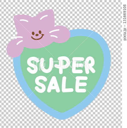 Cute SUPER SALE icon with cat for online shopping, promotion, sticker, banner, special price, discount, web button, campaign badge, brochure, price tag, animal, pet shop, vet, kitten cartoon, ads Cute SUPER SALE icon with cat for online shopping, promotion, sticker, banner, special price, discount, web button, campaign badge, brochure, price tag, animal, pet shop, vet, kitten cartoon, ads 131669108