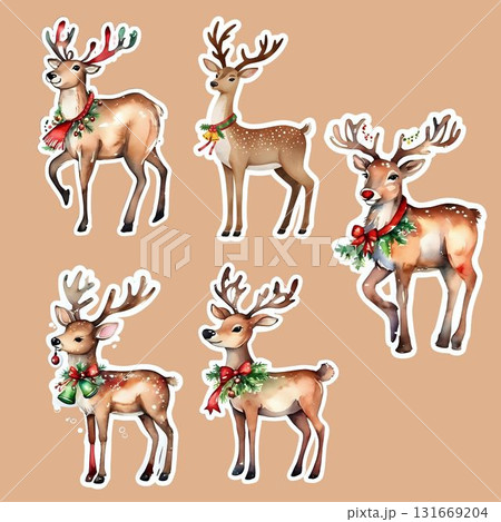 クリスマス用ステッカーセットC 131669204