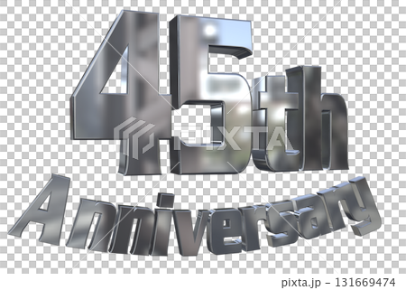 3DCG text "45th Anniversary/45th Anniversary Mark Sparkle" 3DCG text "45th Anniversary/45th Anniversary Mark Sparkle" 131669474